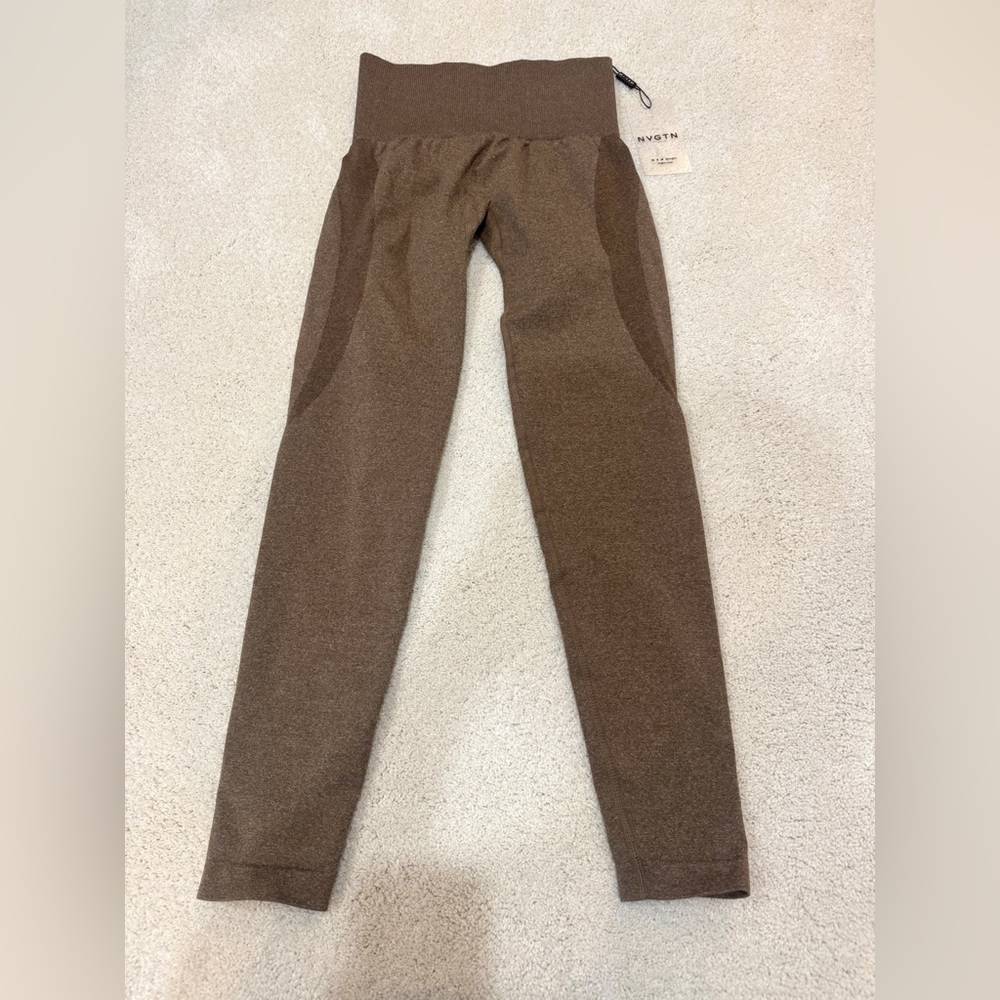 NWT NVGTN Brown Workout Leggings Size XS